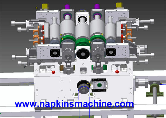 Máy in khăn ăn PLC Siemens, Máy in khăn ăn kỹ thuật số 1200 chiếc / phút