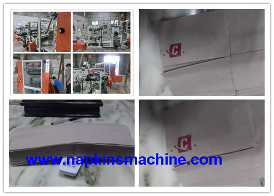 600 miếng / Máy gấp khăn giấy PLC tối thiểu 4 lần