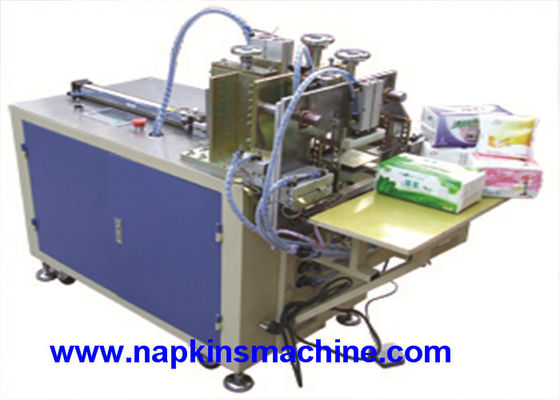 Máy đóng gói khăn ăn 15 gói / phút, Máy đóng gói giấy điều khiển PLC