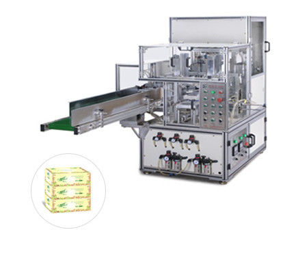 Máy đóng gói hộp khăn giấy tự động công suất cao cho dây chuyền đầy đủ