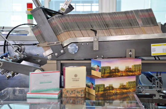 Máy đóng hộp giấy gấp V gấp hoàn toàn tự động với giá ưu đãi Đối với gói giấy mặt dạng hộp Hình khối