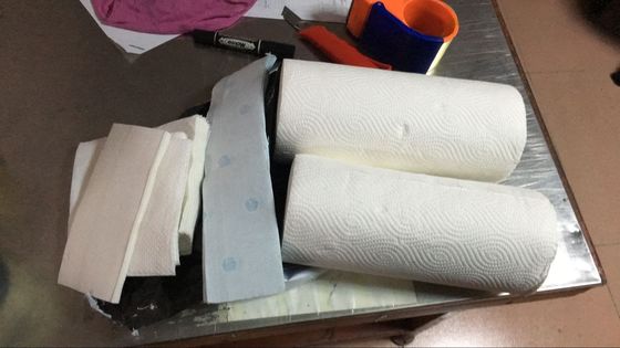 Máy làm cuộn vệ sinh tái chế kích thước 500mm CE Rewinding
