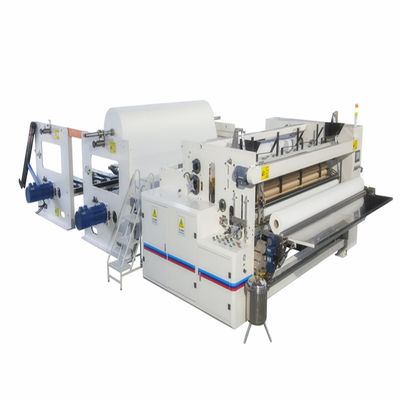 PLC 200m / phút Máy rạch giấy Tissue Tua lại cuộn vệ sinh