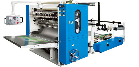 Dây chuyền sản xuất khăn giấy 11KW bản vẽ mềm 4800 tờ / phút Interfold